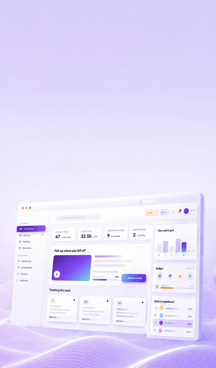 AI Academy learning dashboard