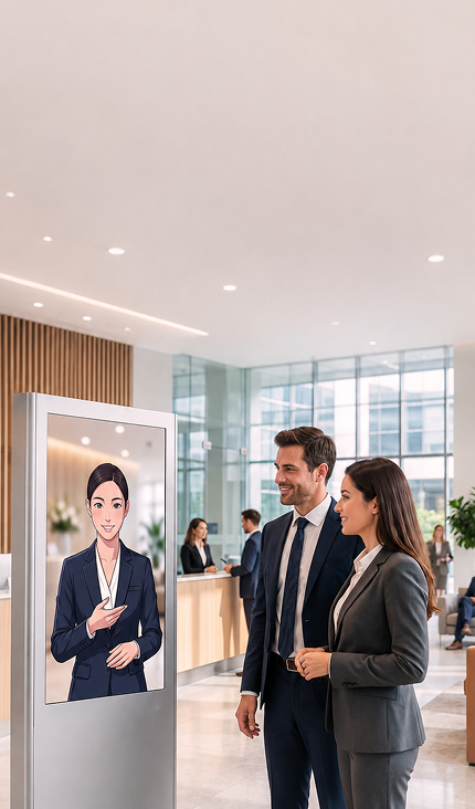 concierge81 virtual assistant in a lobby