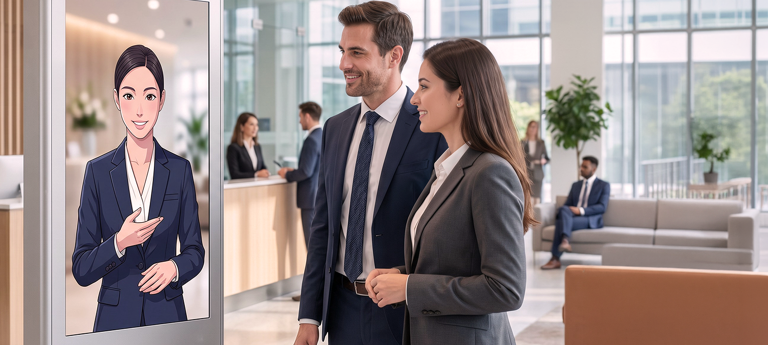 concierge81 virtual assistant in a lobby