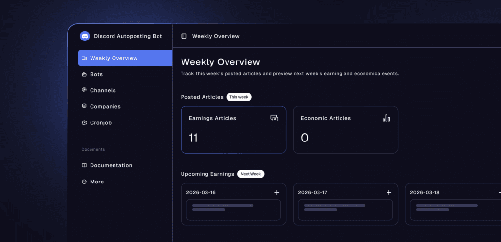 Discord Autoposting Bot: Real-Time Financial Updates